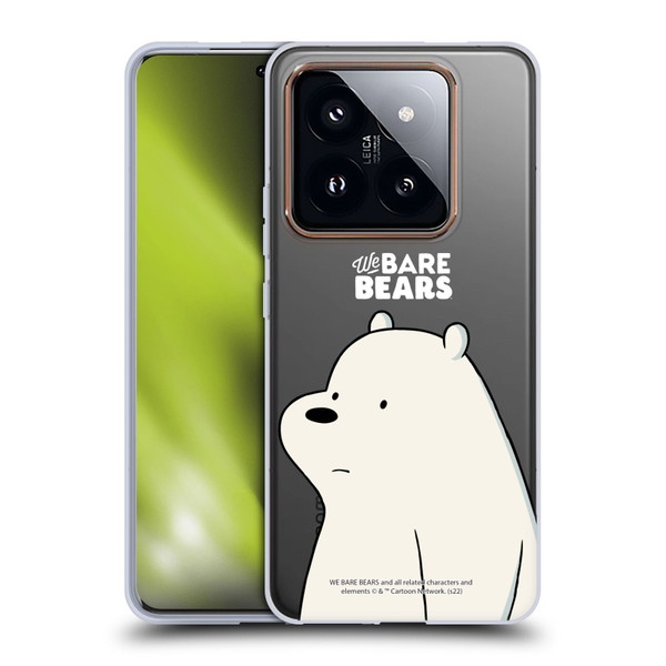 We Bare Bears Character Art Ice Bear Soft Gel Case for Xiaomi 14 Pro
