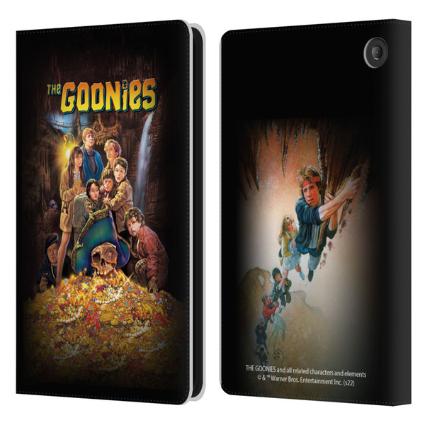 The Goonies Graphics Poster Leather Book Wallet Case Cover For Amazon Fire 7 2022