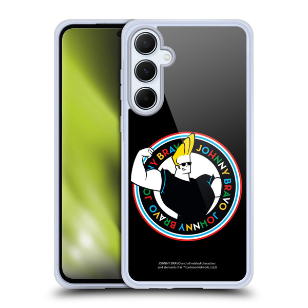 Johnny Bravo Graphics Logo Soft Gel Case for Samsung Galaxy A55 5G