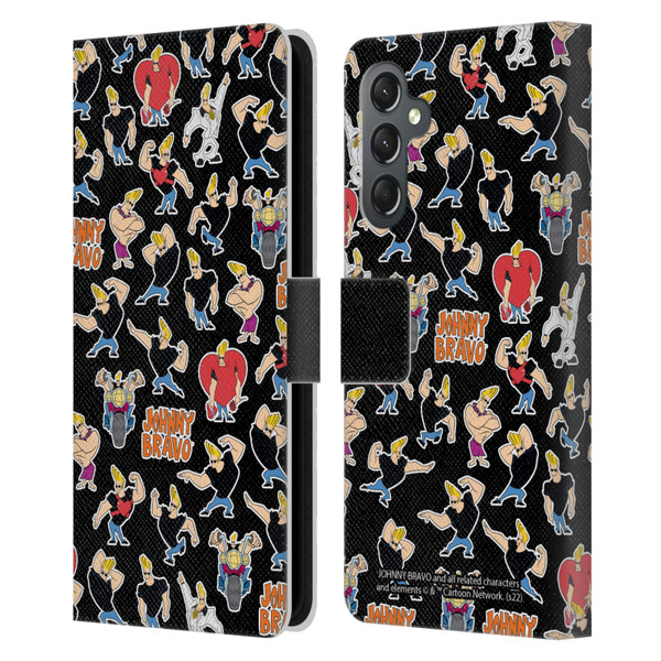 Johnny Bravo Graphics Pattern Leather Book Wallet Case Cover For Samsung Galaxy A25 5G