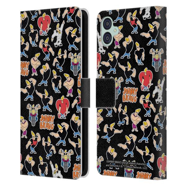 Johnny Bravo Graphics Pattern Leather Book Wallet Case Cover For Samsung Galaxy M04 5G / A04e