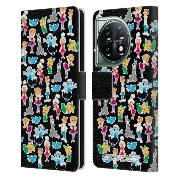 The Jetsons Graphics Pattern Leather Book Wallet Case Cover For OnePlus 11 5G