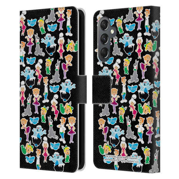 The Jetsons Graphics Pattern Leather Book Wallet Case Cover For Samsung Galaxy A25 5G