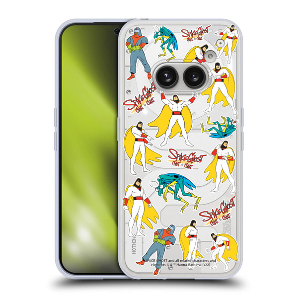 Space Ghost Coast to Coast Graphics Icons Soft Gel Case for Nothing Phone (2a)