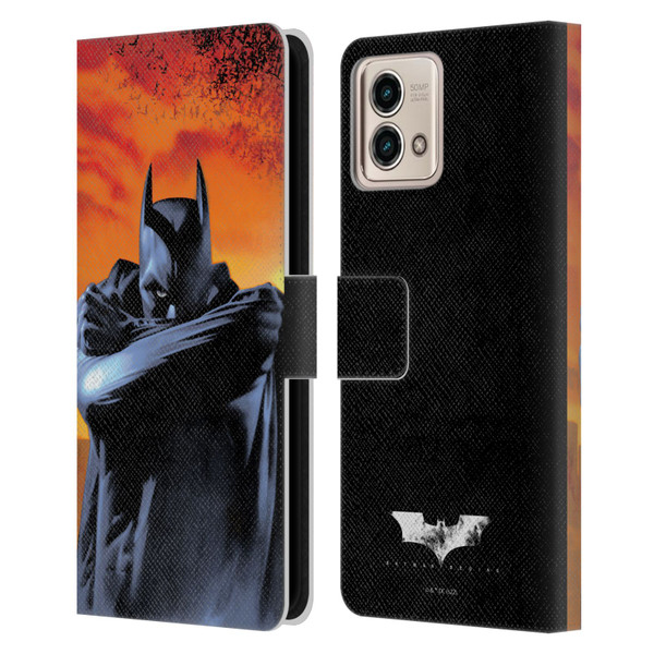 Batman Begins Graphics Character Leather Book Wallet Case Cover For Motorola Moto G Stylus 5G 2023