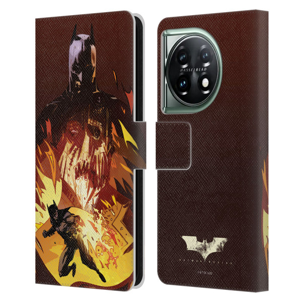 Batman Begins Graphics Scarecrow Leather Book Wallet Case Cover For OnePlus 11 5G