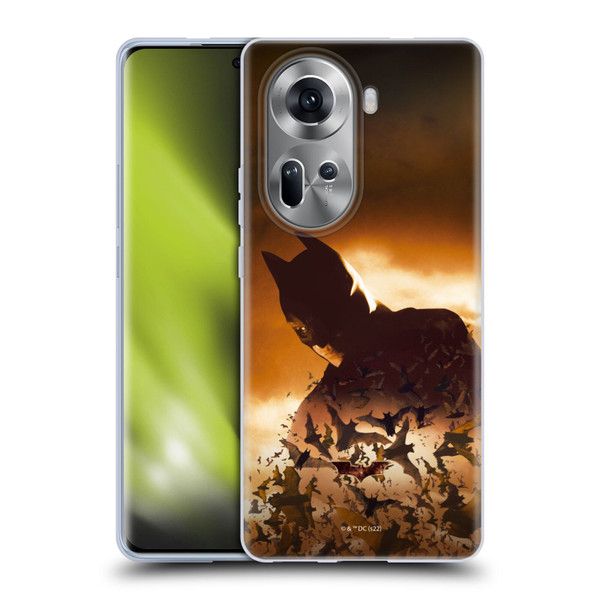 Batman Begins Graphics Poster Soft Gel Case for OPPO Reno11