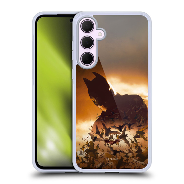 Batman Begins Graphics Poster Soft Gel Case for Samsung Galaxy A35 5G
