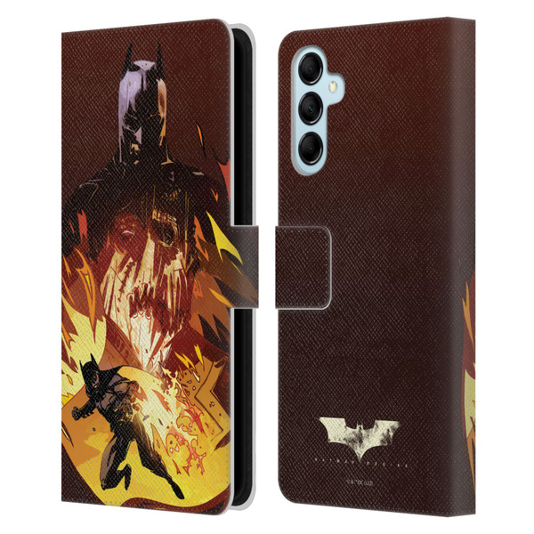 Batman Begins Graphics Scarecrow Leather Book Wallet Case Cover For Samsung Galaxy M14 5G