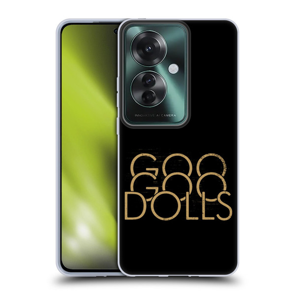 Goo Goo Dolls Graphics Stacked Gold Soft Gel Case for OPPO Reno11 F 5G / F25 Pro 5G