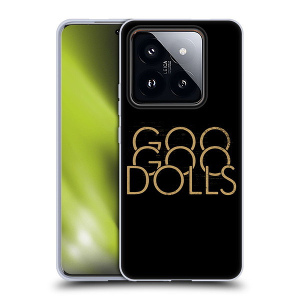 Goo Goo Dolls Graphics Stacked Gold Soft Gel Case for Xiaomi 14 Pro