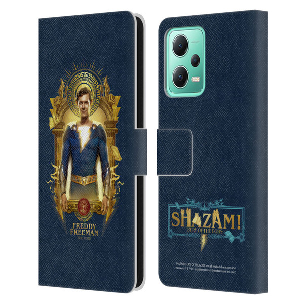 Shazam!: Fury Of The Gods Graphics Freddy Leather Book Wallet Case Cover For Xiaomi Redmi Note 12 5G