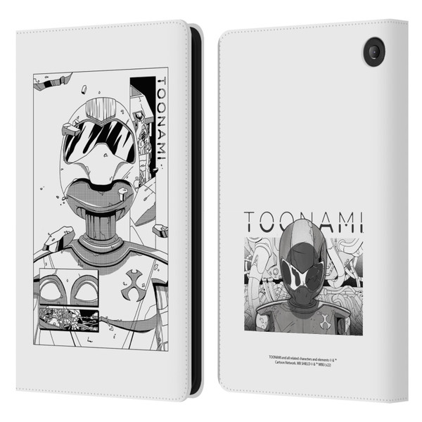 Toonami Graphics Comic Leather Book Wallet Case Cover For Amazon Fire 7 2022
