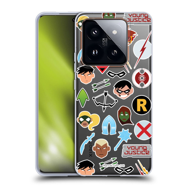 Young Justice Graphics Icons Soft Gel Case for Xiaomi 14 Pro