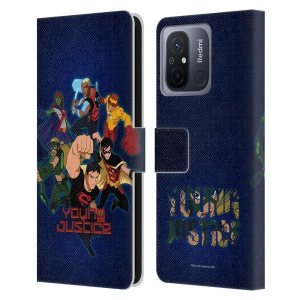 Young Justice Graphics Group Leather Book Wallet Case Cover For Xiaomi Redmi 12C