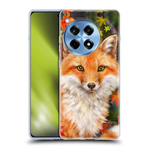 Kayomi Harai Animals And Fantasy Fox With Autumn Leaves Soft Gel Case for OnePlus 12R