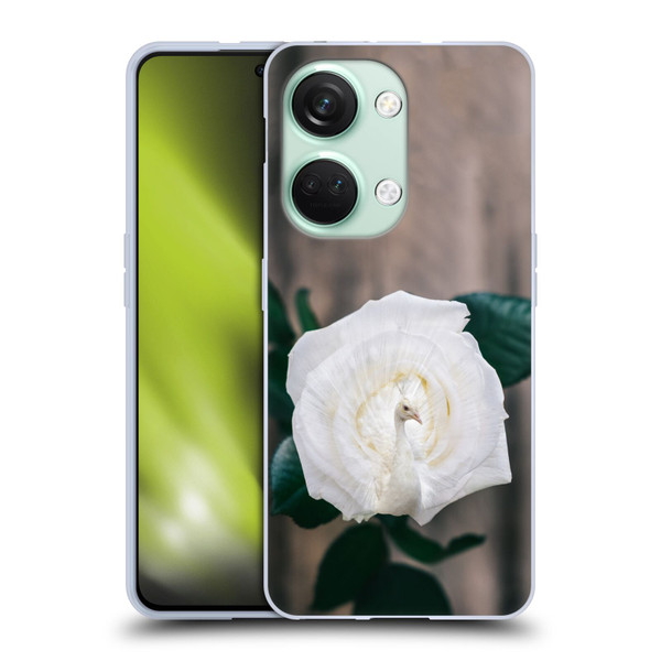 Pixelmated Animals Surreal Pets Peacock Rose Soft Gel Case for OnePlus Nord 3 5G
