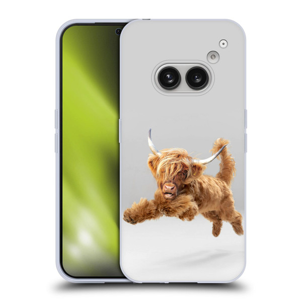 Pixelmated Animals Surreal Pets Highland Pup Soft Gel Case for Nothing Phone (2a)