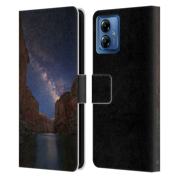Royce Bair Nightscapes Grand Canyon Leather Book Wallet Case Cover For Motorola Moto G14