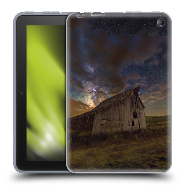 Royce Bair Nightscapes Bear Lake Old Barn Soft Gel Case for Amazon Fire 7 2022