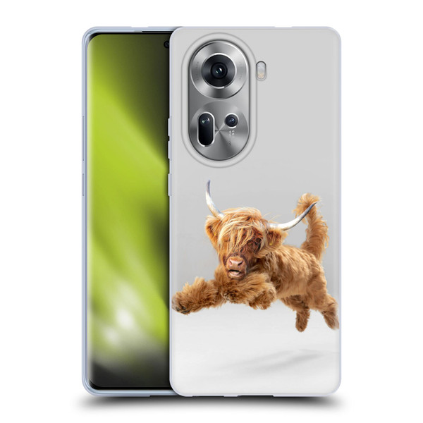Pixelmated Animals Surreal Pets Highland Pup Soft Gel Case for OPPO Reno11