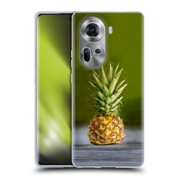 Pixelmated Animals Surreal Pets Pineapple Turtle Soft Gel Case for OPPO Reno11