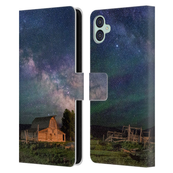 Royce Bair Nightscapes Grand Teton Barn Leather Book Wallet Case Cover For Samsung Galaxy M04 5G / A04e