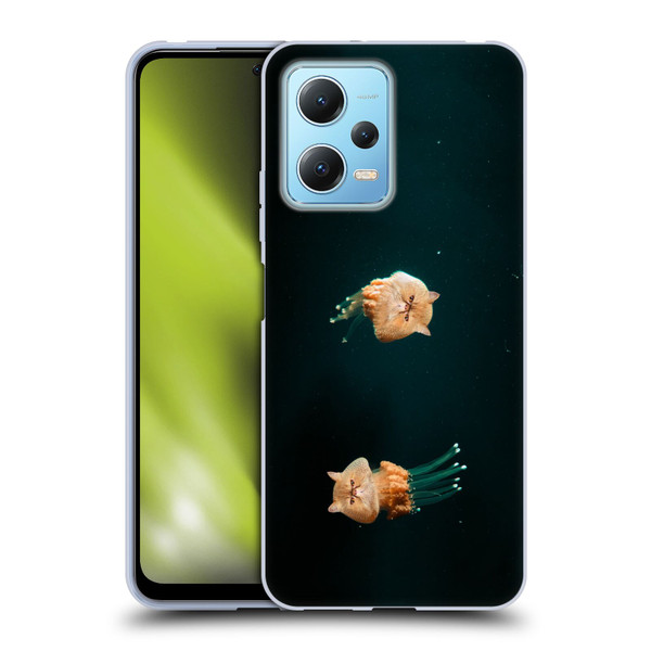 Pixelmated Animals Surreal Pets Jellyfish Cats Soft Gel Case for Xiaomi Redmi Note 12 5G