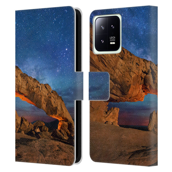 Royce Bair Nightscapes Sunset Arch Leather Book Wallet Case Cover For Xiaomi 13 5G