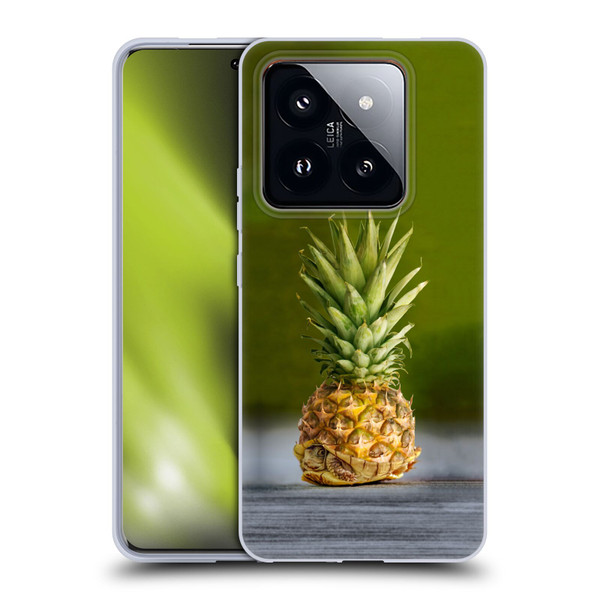 Pixelmated Animals Surreal Pets Pineapple Turtle Soft Gel Case for Xiaomi 14 Pro