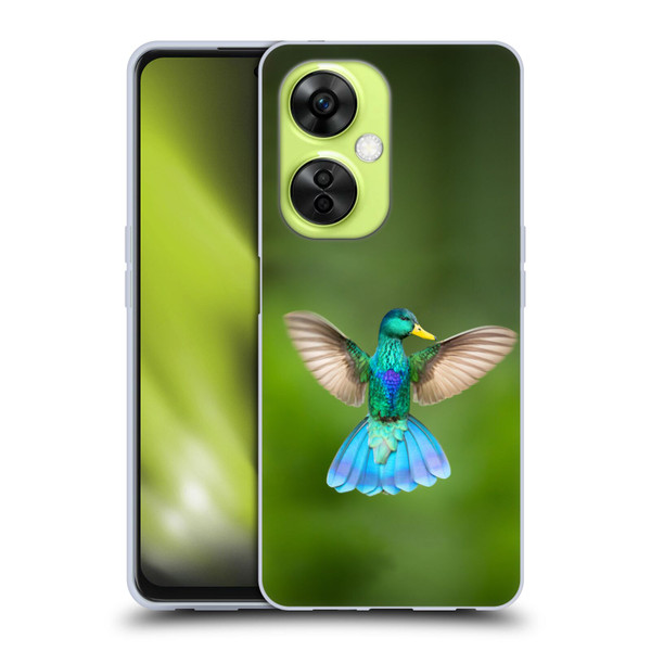 Pixelmated Animals Surreal Wildlife Quaking Bird Soft Gel Case for OnePlus Nord CE 3 Lite 5G
