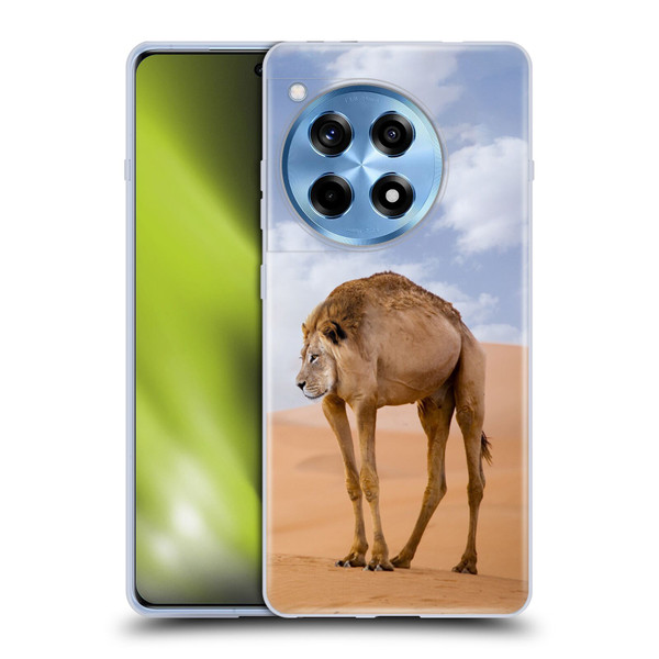 Pixelmated Animals Surreal Wildlife Camel Lion Soft Gel Case for OnePlus 12R