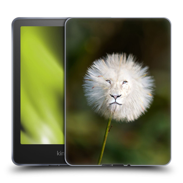 Pixelmated Animals Surreal Wildlife Dandelion Soft Gel Case for Amazon Kindle Paperwhite 5 (2021)