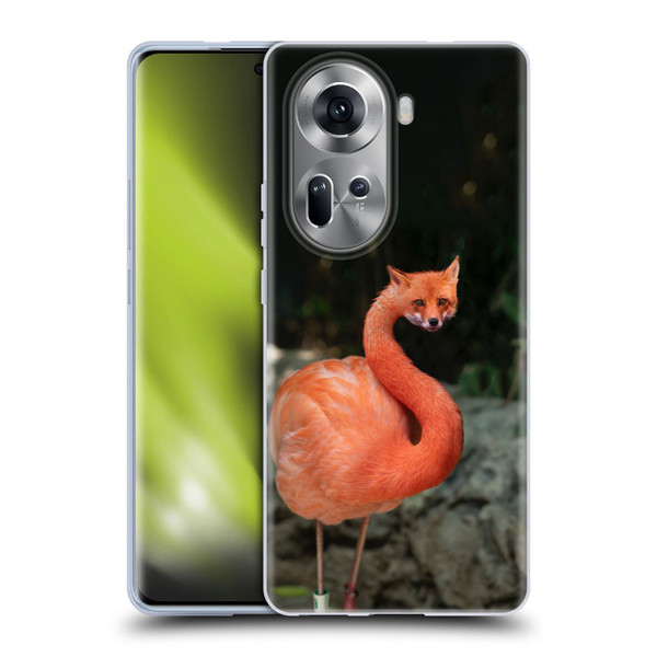 Pixelmated Animals Surreal Wildlife Foxmingo Soft Gel Case for OPPO Reno11