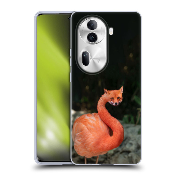 Pixelmated Animals Surreal Wildlife Foxmingo Soft Gel Case for OPPO Reno11 Pro