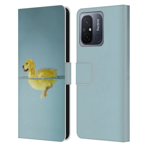 Pixelmated Animals Surreal Wildlife Dog Duck Leather Book Wallet Case Cover For Xiaomi Redmi 12C