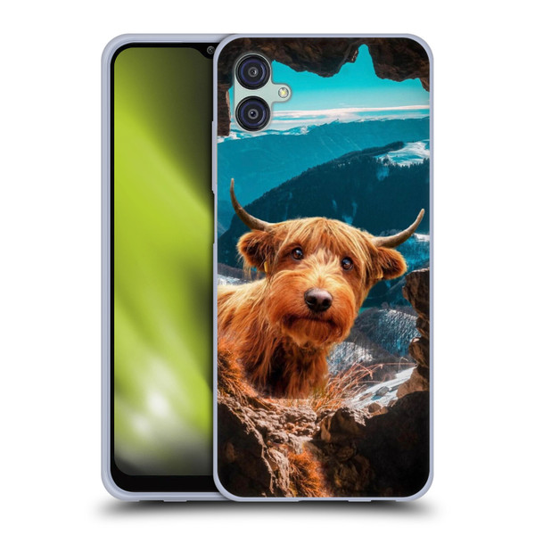 Pixelmated Animals Surreal Wildlife Cowpup Soft Gel Case for Samsung Galaxy M04 5G / A04e