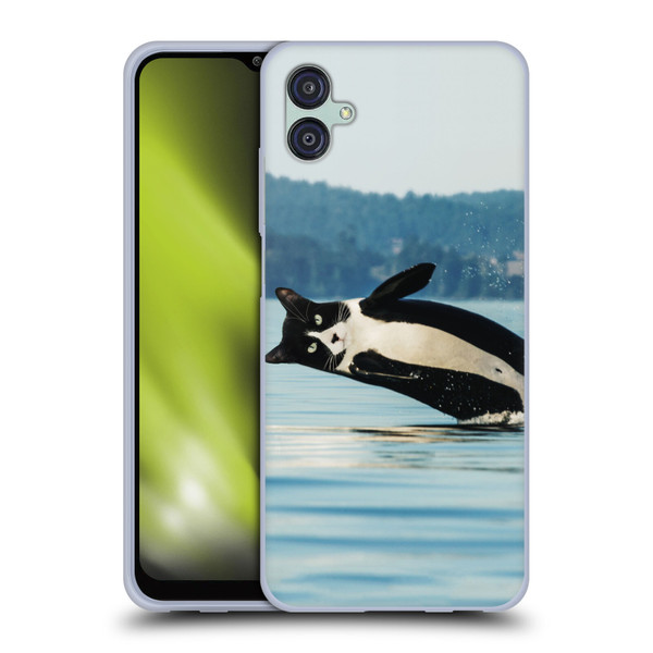 Pixelmated Animals Surreal Wildlife Orcat Soft Gel Case for Samsung Galaxy M04 5G / A04e