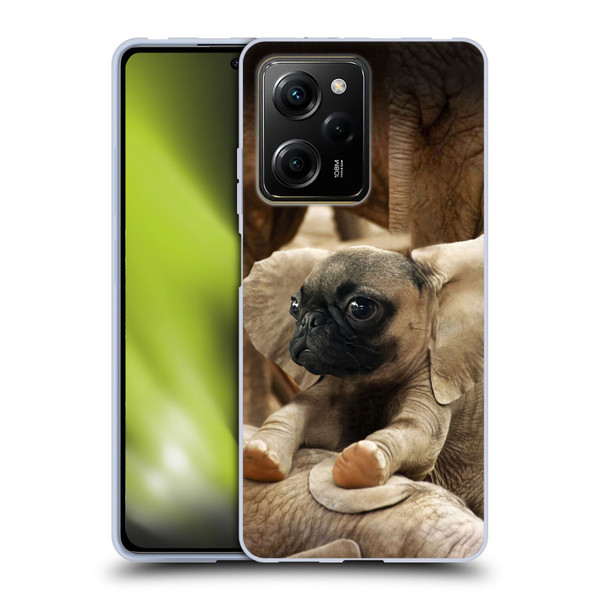 Pixelmated Animals Surreal Wildlife Pugephant Soft Gel Case for Xiaomi Redmi Note 12 Pro 5G