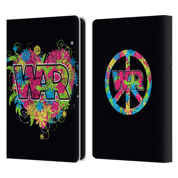 War Graphics Heart Logo Leather Book Wallet Case Cover For Amazon Kindle Paperwhite 5 (2021)