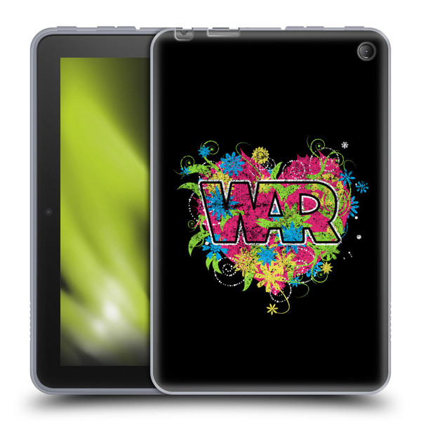 War Graphics Heart Logo Soft Gel Case for Amazon Fire 7 2022