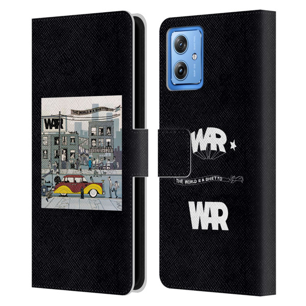 War Graphics The World Is A Ghetto Album Leather Book Wallet Case Cover For Motorola Moto G54 5G