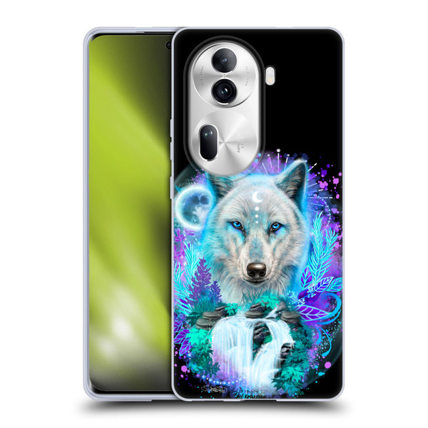 Sheena Pike Animals Winter Wolf Spirit & Waterfall Soft Gel Case for OPPO Reno11 Pro