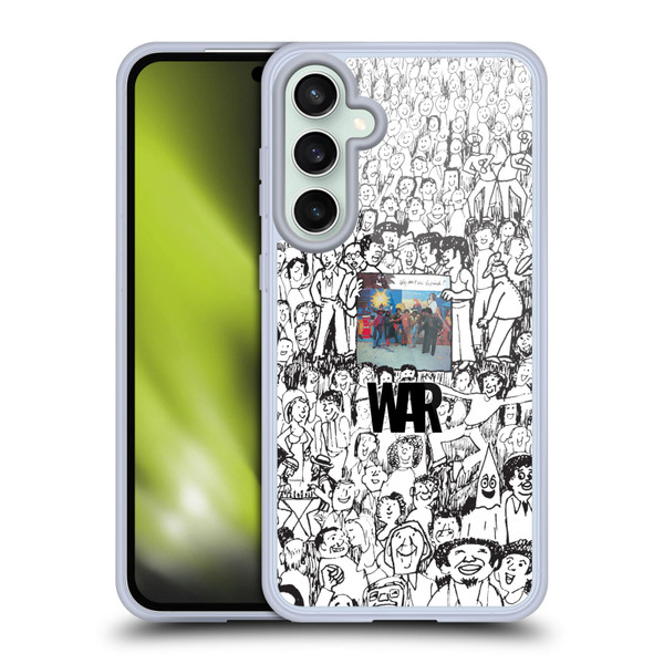 War Graphics Friends Doodle Art Soft Gel Case for Samsung Galaxy S23 FE 5G