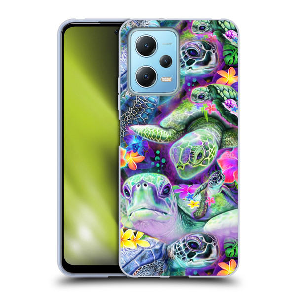 Sheena Pike Animals Daydream Sea Turtles & Flowers Soft Gel Case for Xiaomi Redmi Note 12 5G