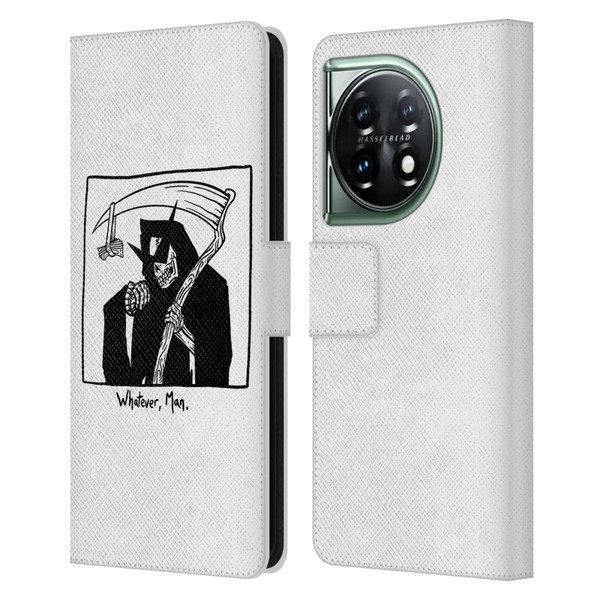 Matt Bailey Art Whatever Man Leather Book Wallet Case Cover For OnePlus 11 5G