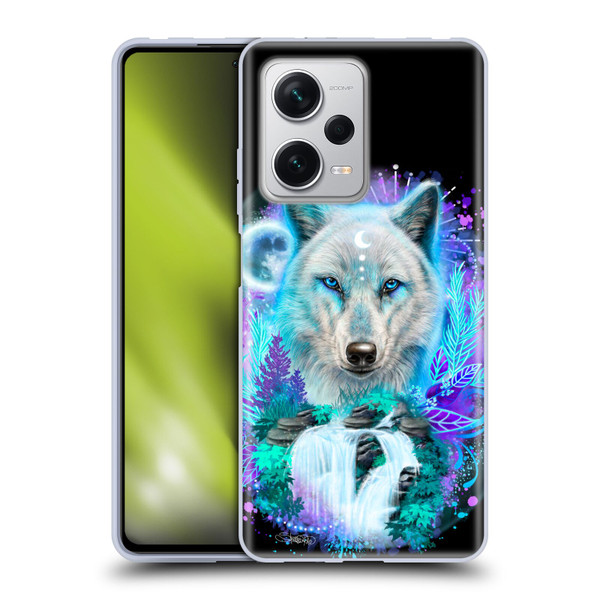 Sheena Pike Animals Winter Wolf Spirit & Waterfall Soft Gel Case for Xiaomi Redmi Note 12 Pro+ 5G