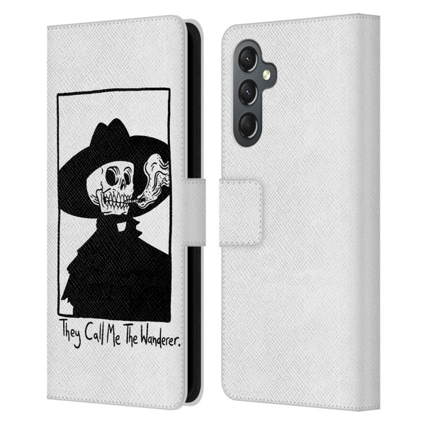 Matt Bailey Art They Call MeThe Wanderer Leather Book Wallet Case Cover For Samsung Galaxy A25 5G