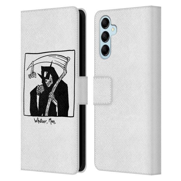 Matt Bailey Art Whatever Man Leather Book Wallet Case Cover For Samsung Galaxy M14 5G