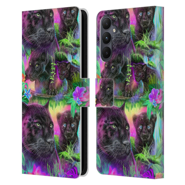 Sheena Pike Big Cats Daydream Panthers Leather Book Wallet Case Cover For Samsung Galaxy A05s